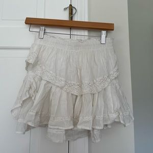 loveshackfancy white skirt